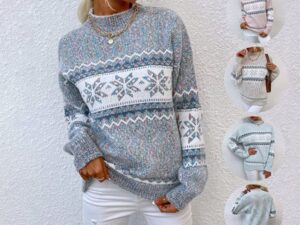 Cozy Christmas Sweater for Women | Winter Knit Top