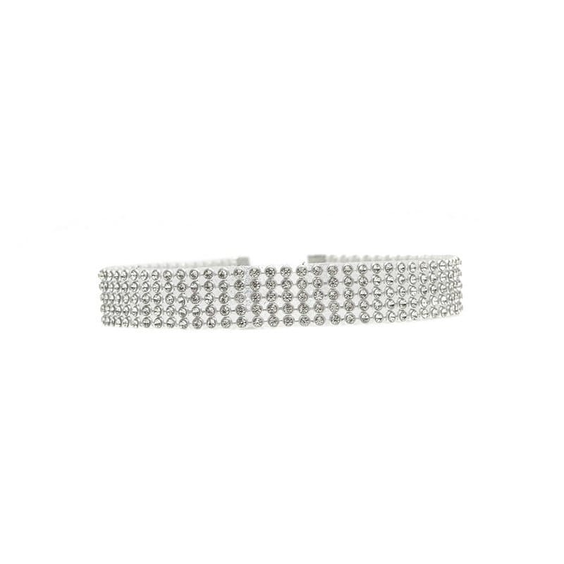 Full Crystal Rhinestone Choker Necklace – Elegant Statement Jewelry - Image 3