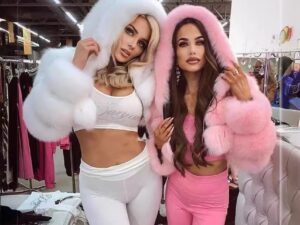 Elegant Hooded Faux Fur Jacket for Women