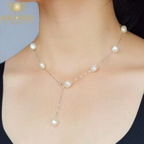 Titanium Steel Water Wave Chain Necklace – Electroplated Elegant Jewelry - Image 2