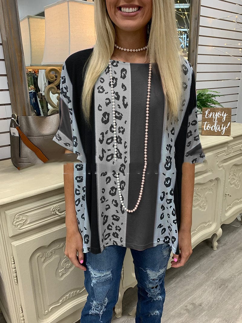 Women’s Loose Short Sleeve Blouse – Elegant Casual Tunic Top - Image 3