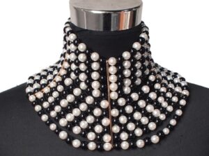 Women’s Geometric Pearl Necklace – Elegant Hexin Pearl Jewelry