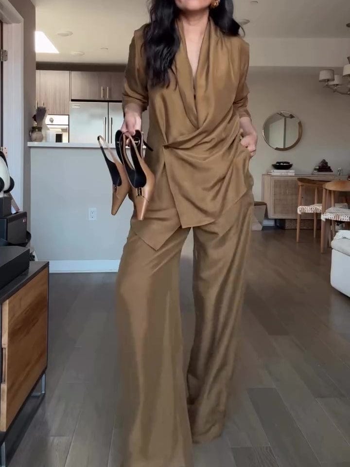 Women’s Elegant Blouse and Pants Set | Regular Fit Daily Outfit - Image 5