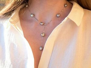 Titanium Steel Water Wave Chain Necklace – Electroplated Elegant Jewelry