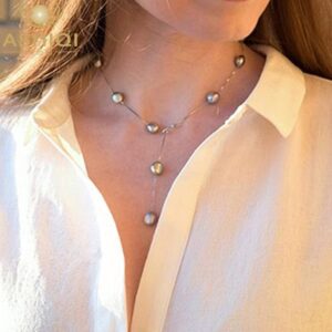 Titanium Steel Water Wave Chain Necklace – Electroplated Elegant Jewelry