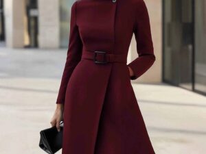 Elegant High Waist Belted Midi Dress - Stylish and Versatile Fashion Essential