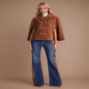 Elegant Dark Coffee Long Sleeve Jacket
