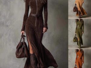 Long-sleeved Cowboy Dresses for Stylish Western Fashion