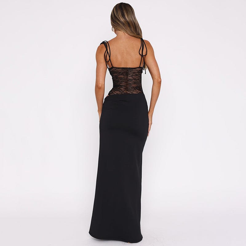 Women’s Sleeveless Sling Maxi Dress | High Waist Long Dress - Image 2