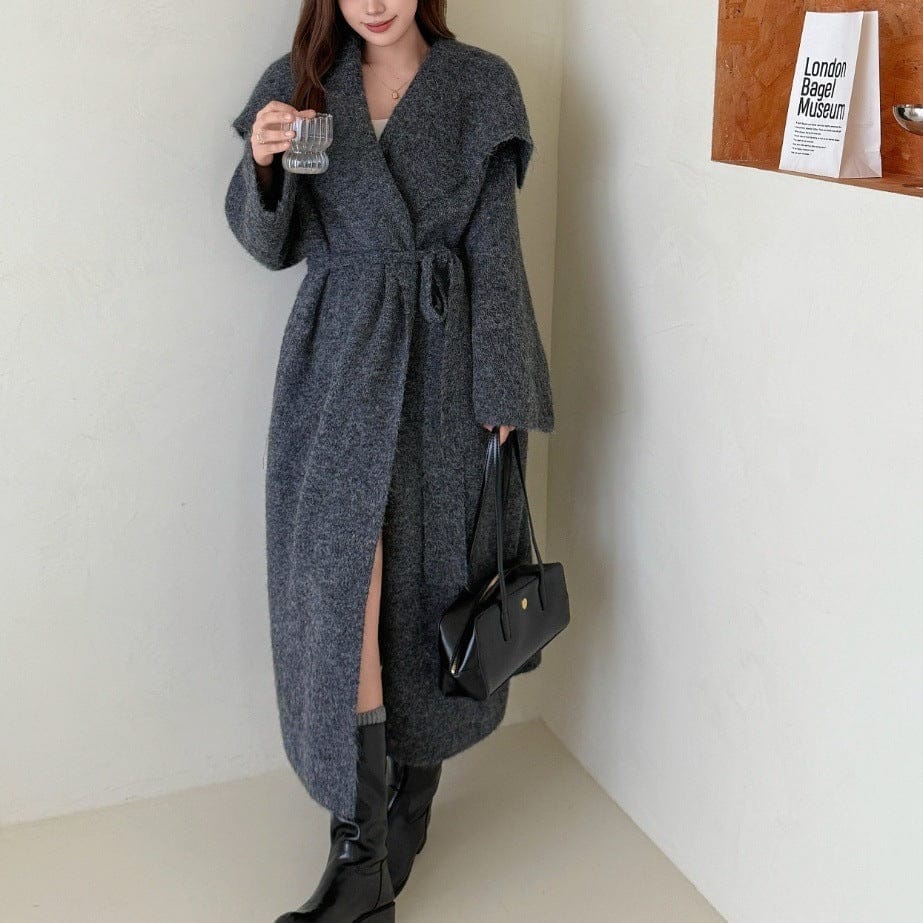 Korean Sweater Coat Women - Trendy and Cozy Outerwear - Image 4