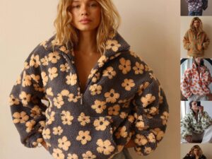 Casual Zip-Up Pullover for Women - Loose Fit Lapel Style