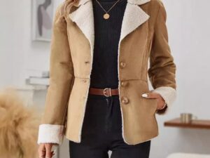 Casual Fur Lapel Jacket for Ultimate Warmth and Style