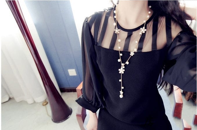 Long Alloy Pendant Necklace | Statement Fashion Jewelry - Image 2