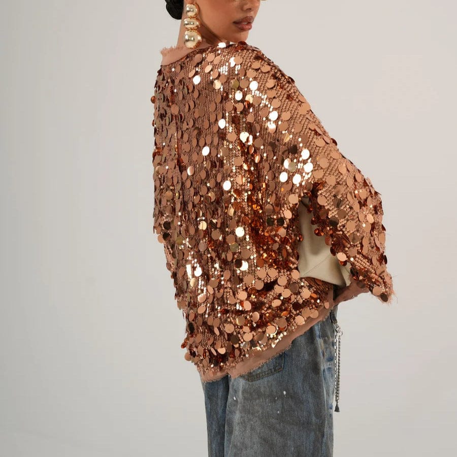 Fashionable Beaded Patchwork Jacket for Trendy Style - Image 2