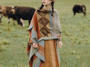Boho Ethnic Winter Shawl: Stylish Talma Shawl for Winter Wear