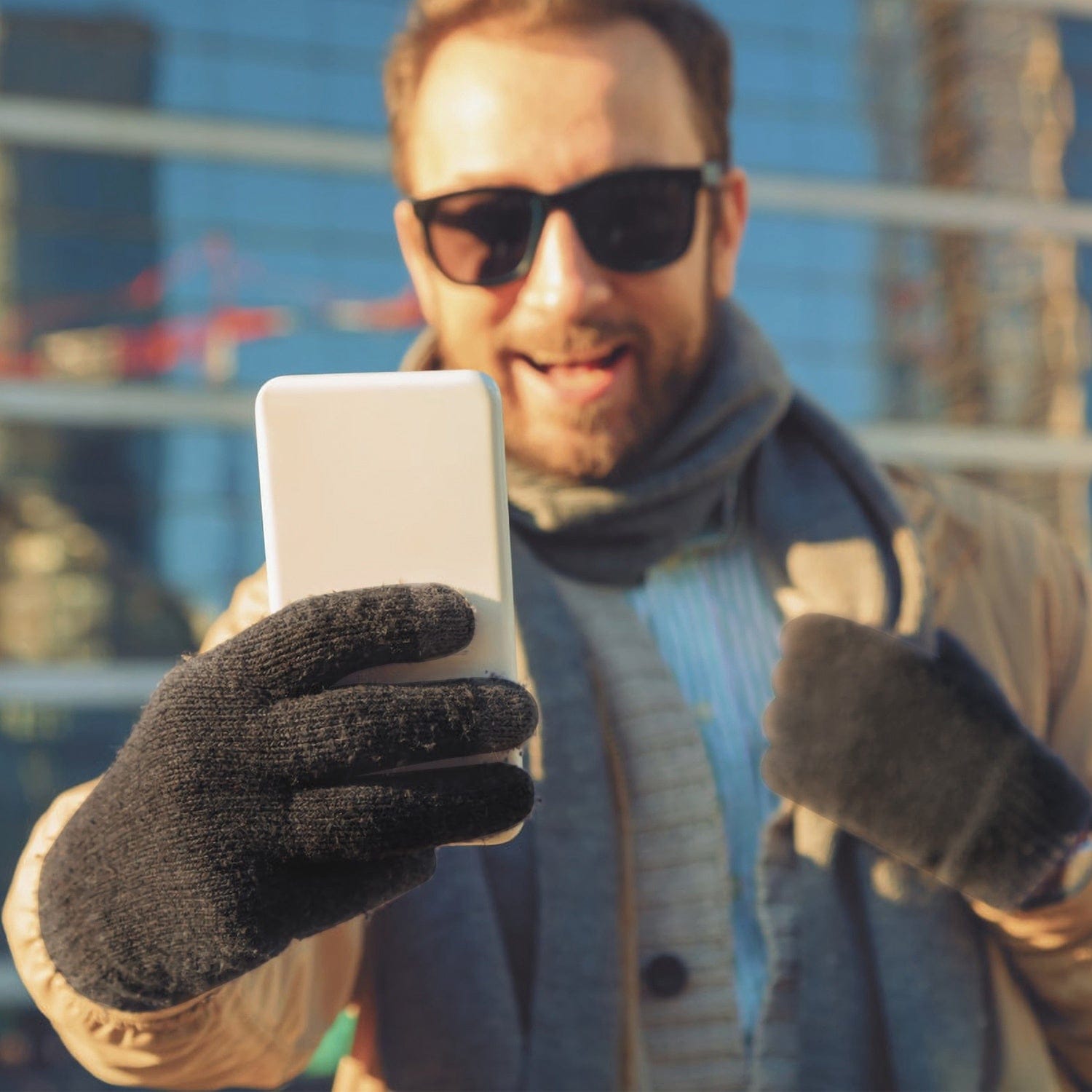 Touch Screen Gloves for Running - Knitted Gloves for Warmth and Comfort - Image 5