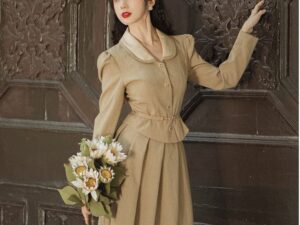 Winter Vintage Outfits 2-Piece Fashion Suit for Stylish Seasonal Looks
