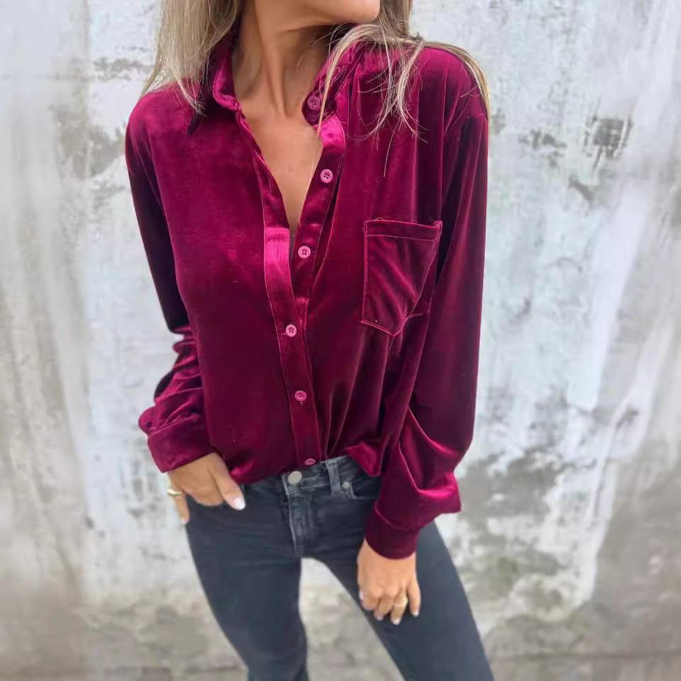 Long Sleeve Solid Color Tops for Everyday Wear - Image 5