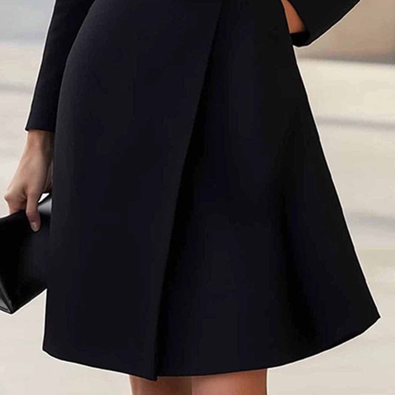 Elegant High Waist Belted Midi Dress - Stylish and Versatile Fashion Essential - Image 2