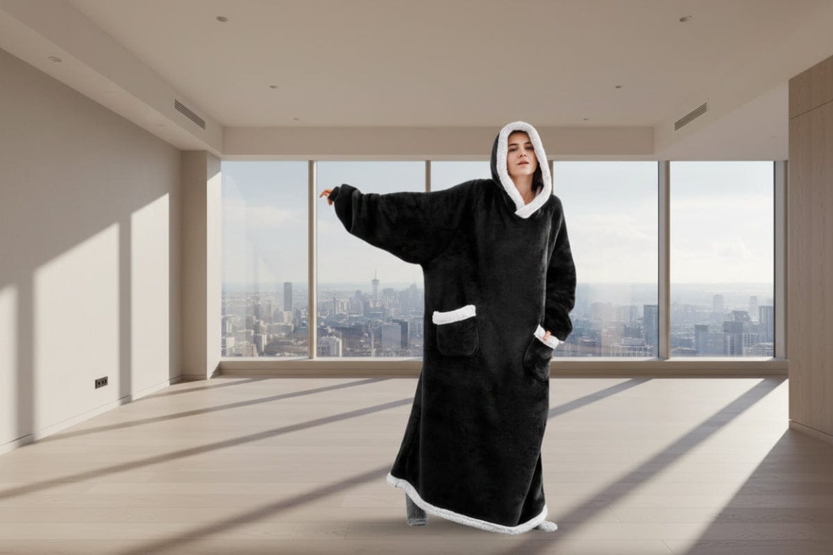 Women Oversized Pullover With Pockets - Image 2