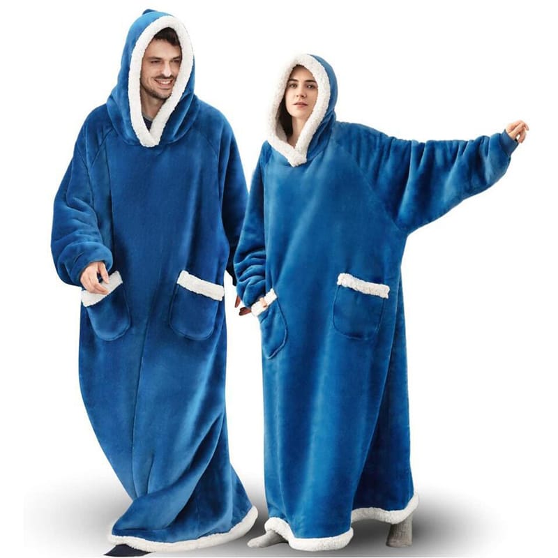 Winter TV Hoodie Blanket Winter Warm Home Clothes Women Men Oversized Pullover With Pockets - Image 7