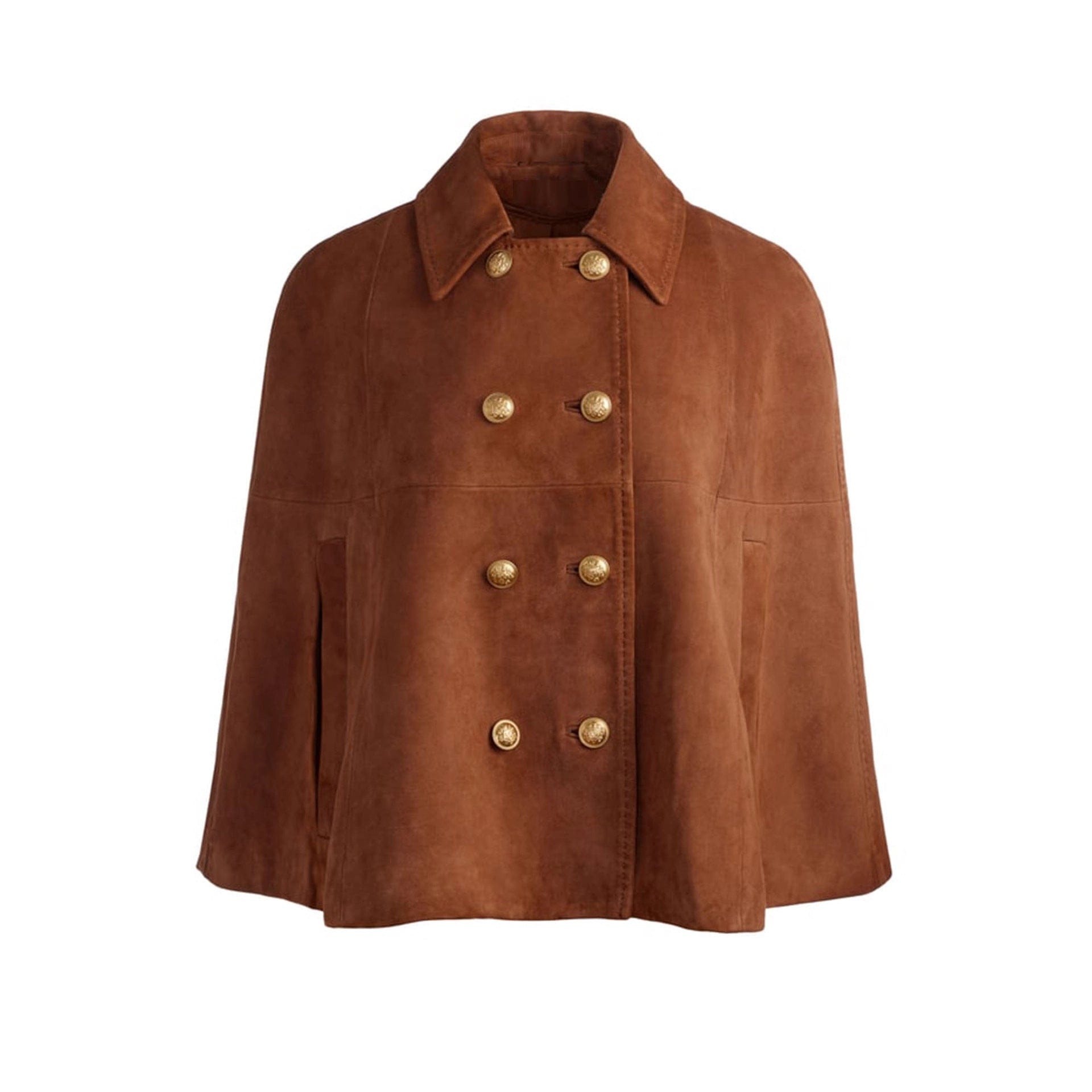 Elegant Dark Coffee Long Sleeve Jacket - Image 4