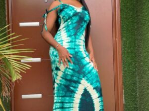 Fashionable Printed Slim Fit Long Dress for Stylish Occasions