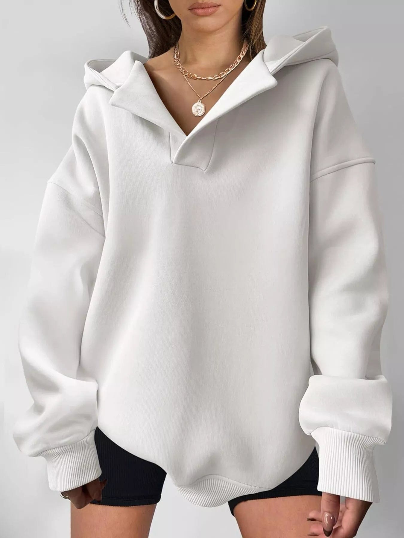 Dropped Shoulder Sweatshirt - Long Sleeve Style for Ultimate Comfort