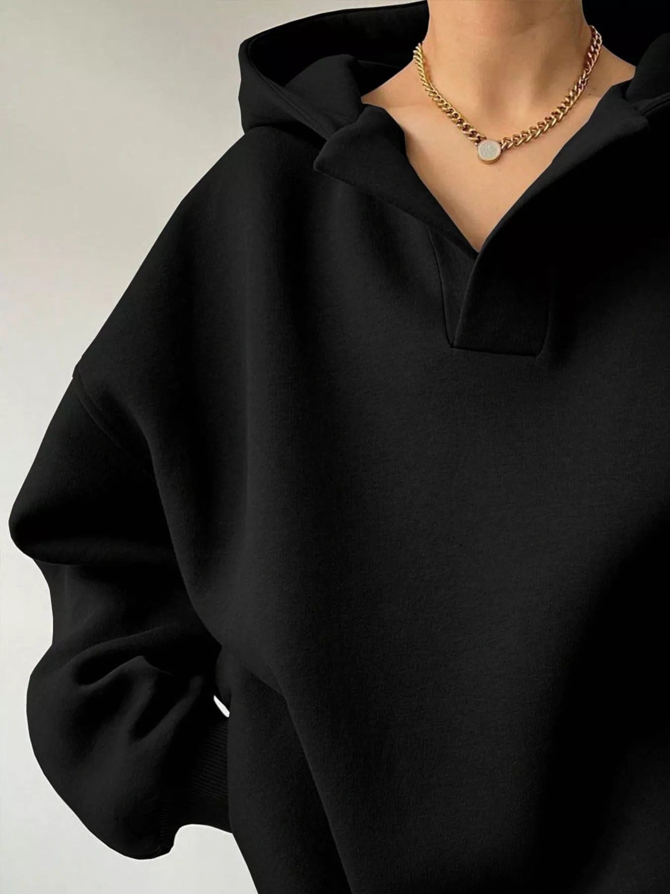 Dropped Shoulder Sweatshirt - Long Sleeve Style for Ultimate Comfort - Image 5