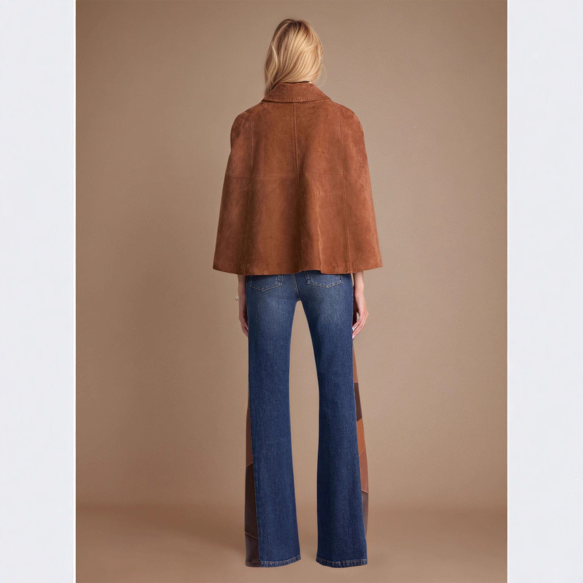 Elegant Dark Coffee Long Sleeve Jacket - Image 2