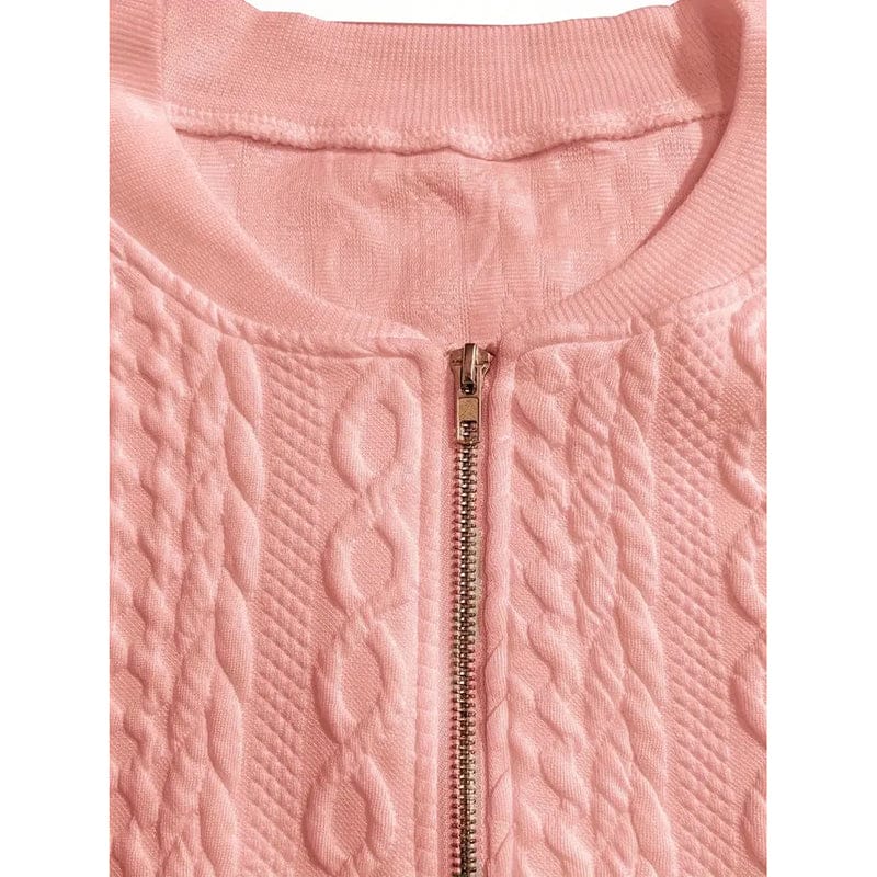 Jacquard Bomber Jacket for Trendy Style and Comfort - Image 2