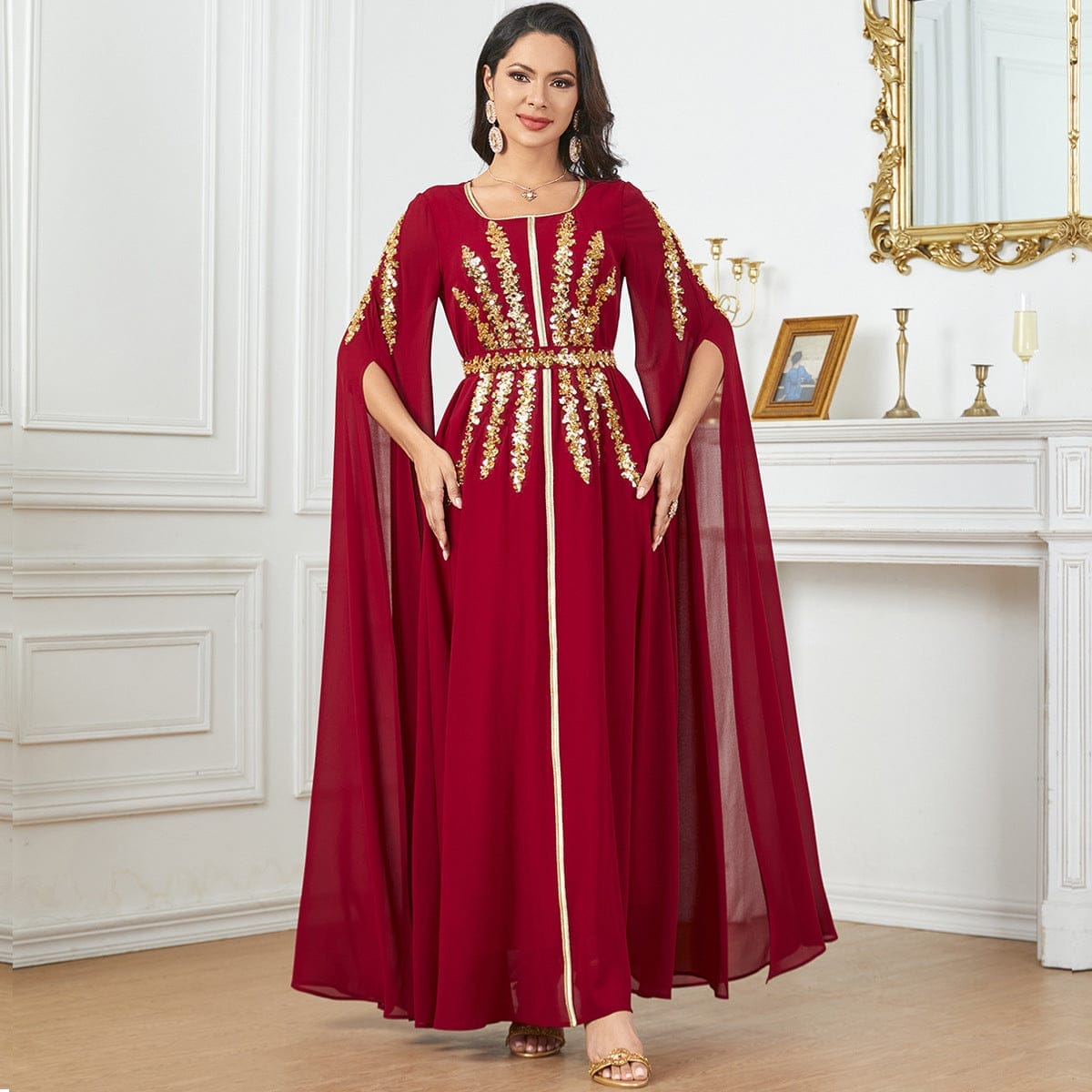 Embellished Wedding Guest Dress for Elegant Celebrations - Image 4