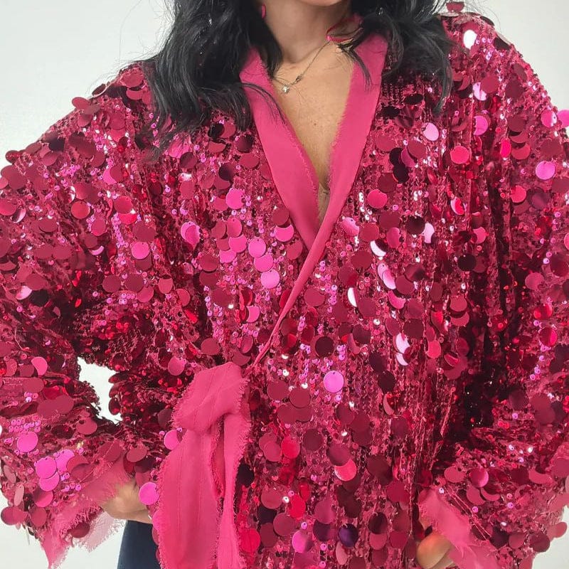Fashionable Beaded Patchwork Jacket for Trendy Style - Image 4
