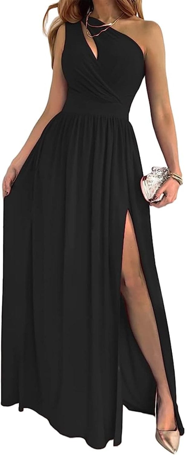 Women’s One-Shoulder High-Split Maxi Dress | Elegant Party Gown - Image 5