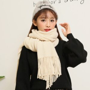 Winter Versatile Warm Wool Scarf for Women
