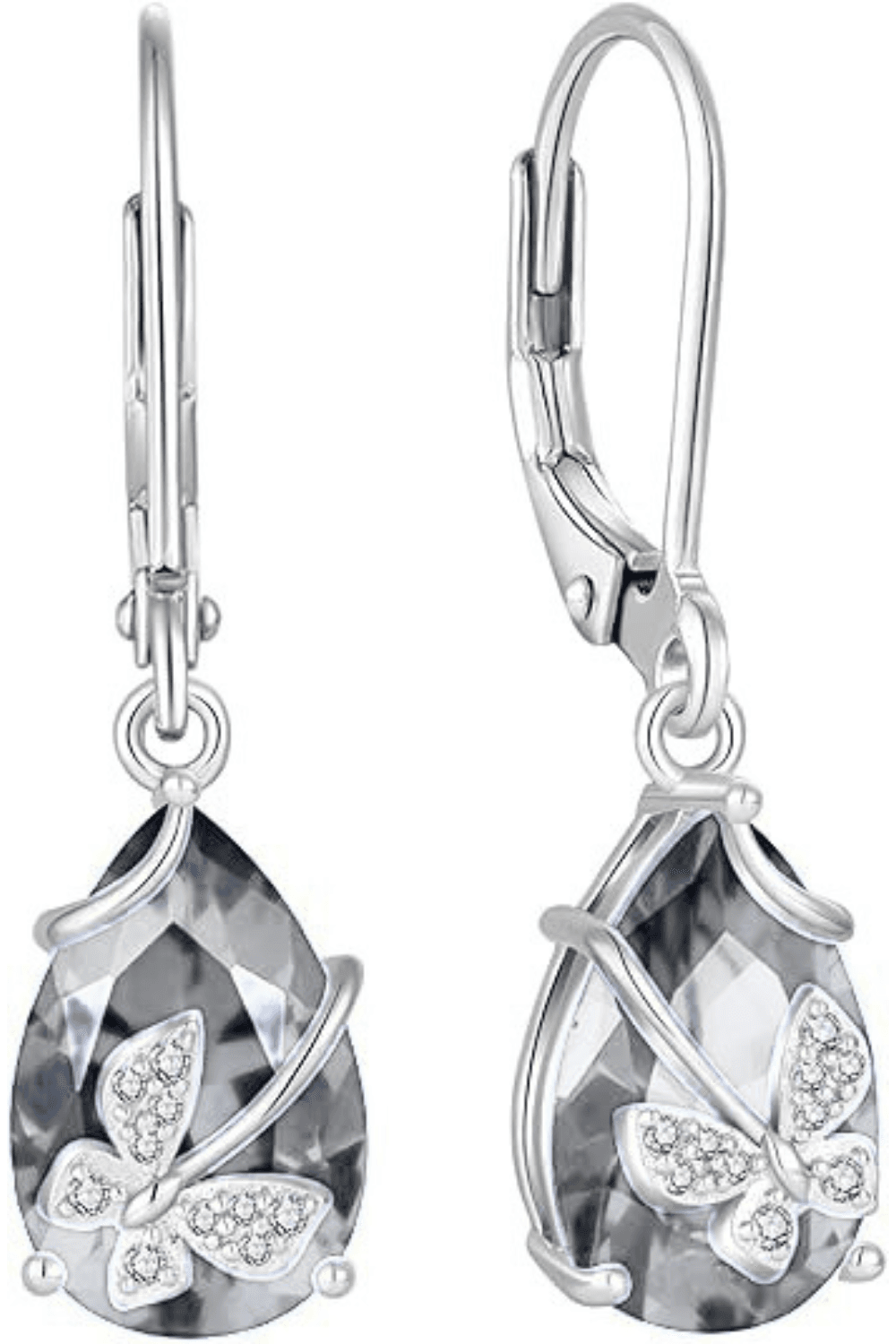 Butterfly drop dangle earrings for women available on Amazon