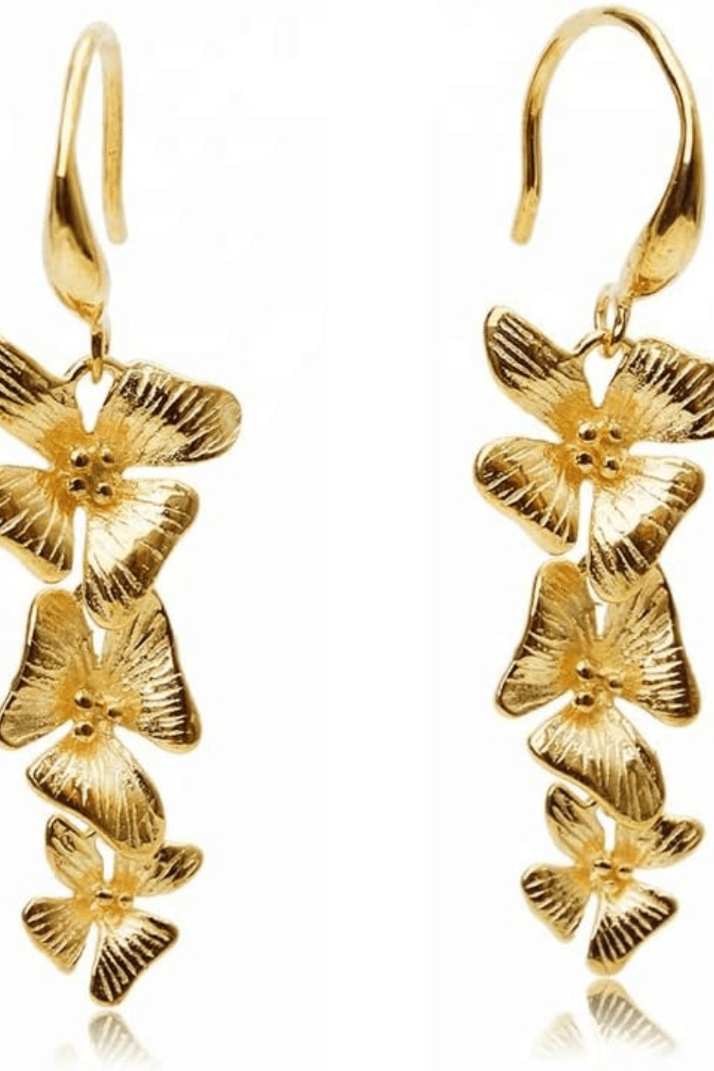 Designer flower dangle earrings for women available on Amazon