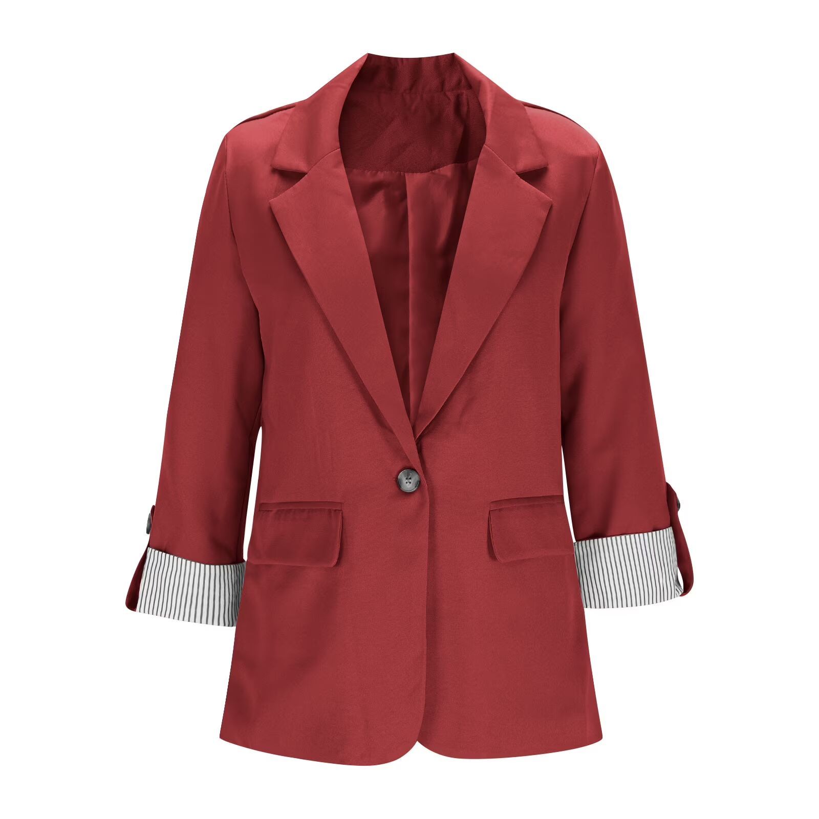 Women’s Open Front Casual Blazer | Long Sleeve Office Suit Jacket - Image 3
