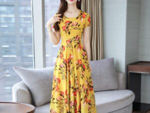 Korean Summer Style Floral Dress– Sweet Casual Summer Style