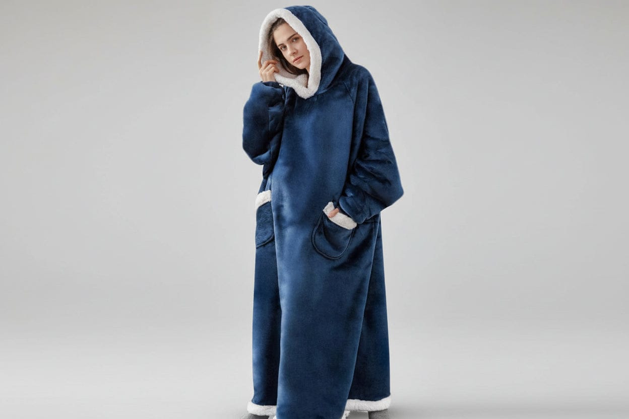Women Oversized Pullover With Pockets - Image 5