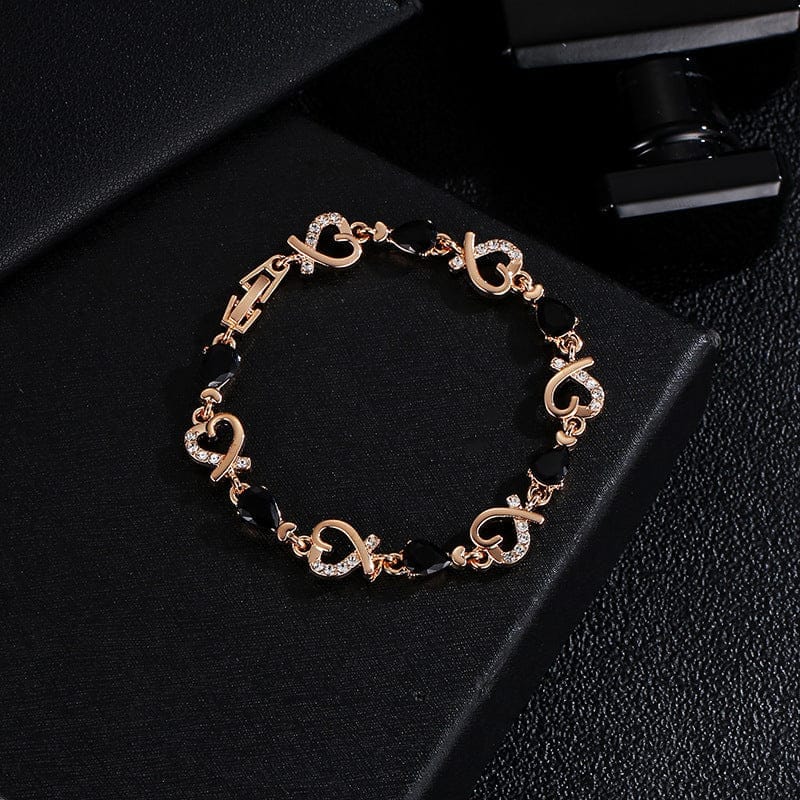 Valentines Rhinestone Copper Bracelet | Elegant Sparkle Jewelry - Image 5