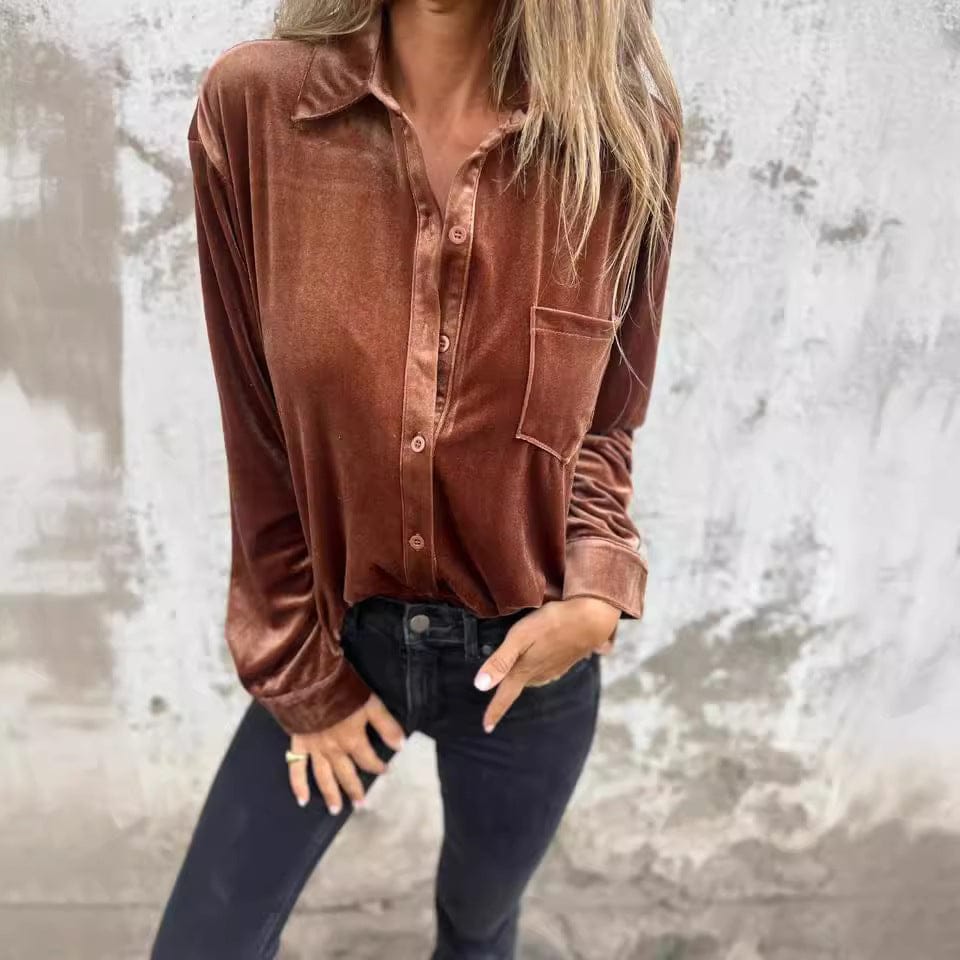Long Sleeve Solid Color Tops for Everyday Wear - Image 3