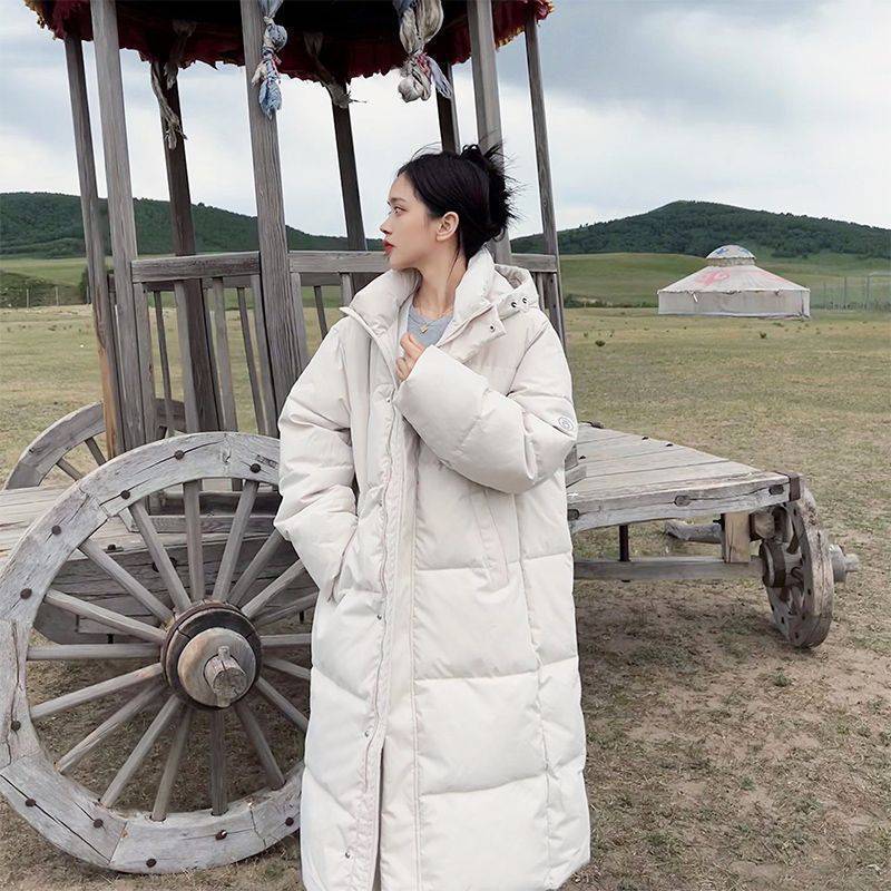 Long Plaid Commute Coat – Loose Fit Thick Winter Outerwear - Image 3