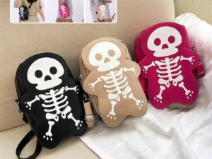 Halloween Skull Shoulder Bag - Y2K Fashion Statement