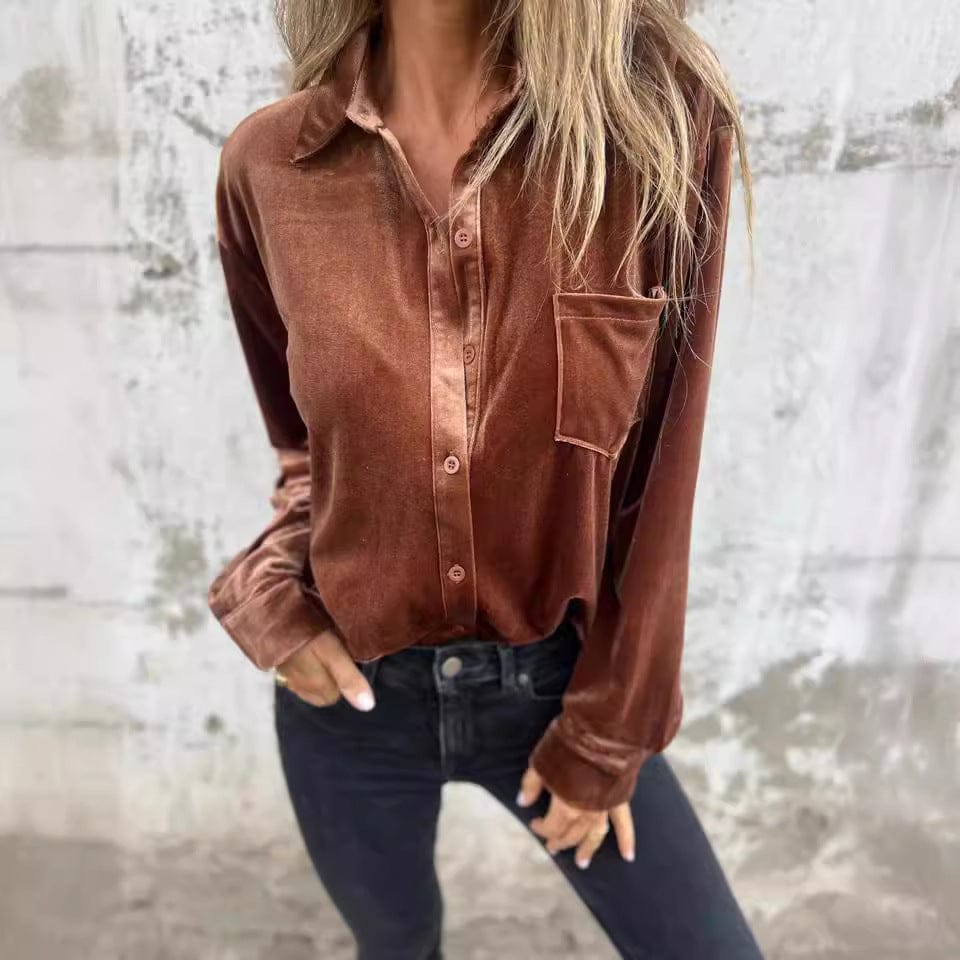 Long Sleeve Solid Color Tops for Everyday Wear - Image 4