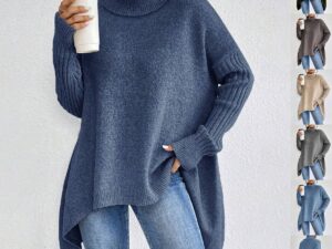 Warm Pullover Sweater for Women - Cozy Women's Warm Pullover Sweater