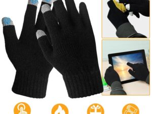 Touch Screen Gloves for Running - Knitted Gloves for Warmth and Comfort