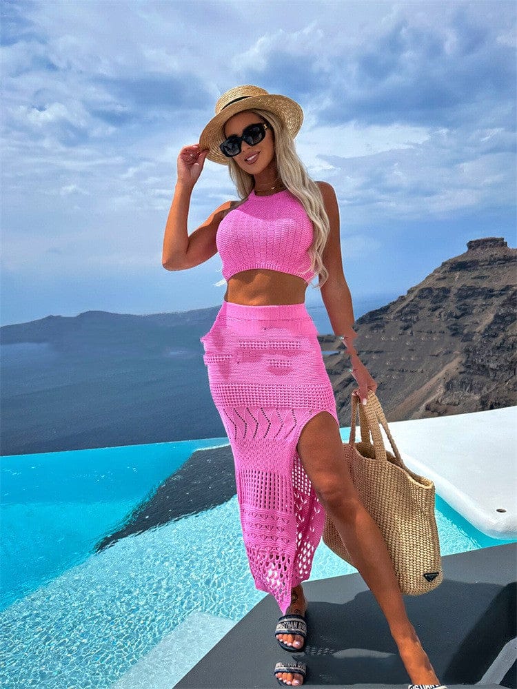 Women’s Hollow Out Top and Long Skirt Set | Street Style Outfit - Image 5
