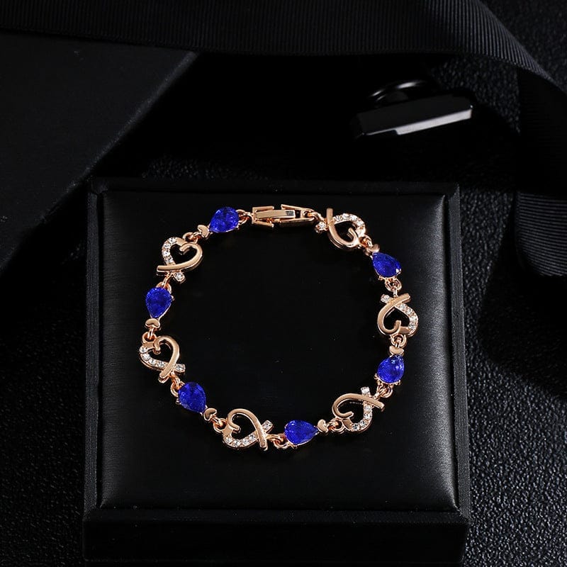Valentines Rhinestone Copper Bracelet | Elegant Sparkle Jewelry - Image 3