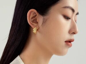 925 Sterling Ginkgo Biloba Earrings for Elegant Style